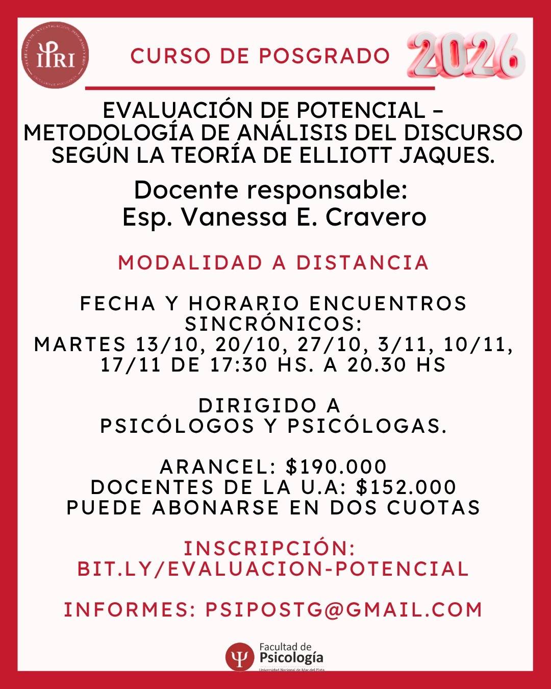 Evaluación del potencial - Metodología de análisis del discuso según la teoría de Ellitoo Jaques