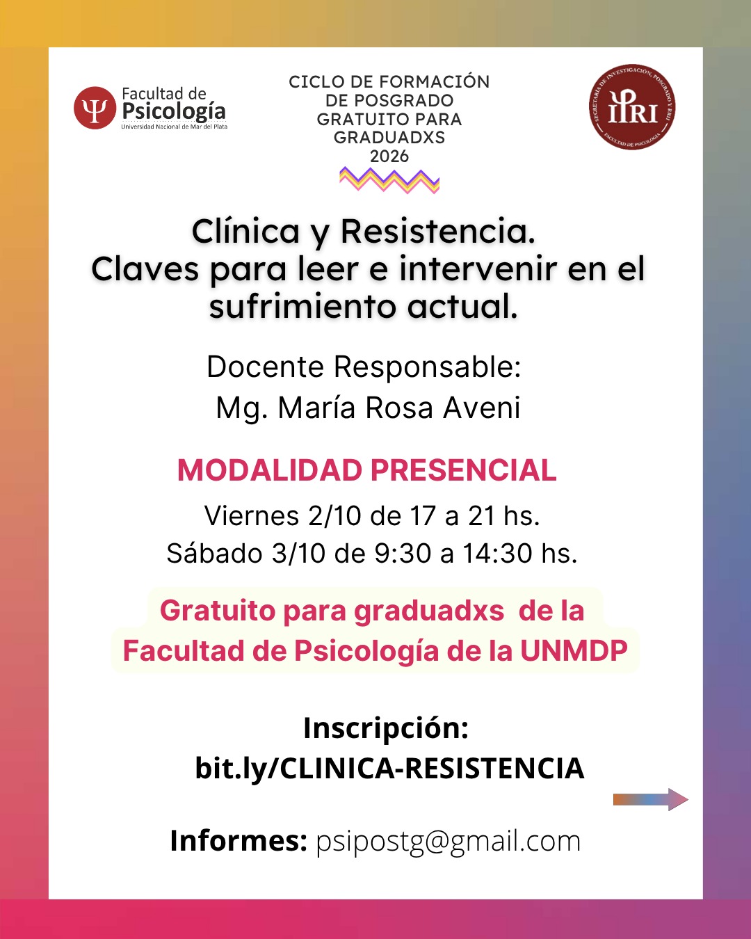Clínica y Resistencia. Claves para leer e intervenir en el sufrimiento actual